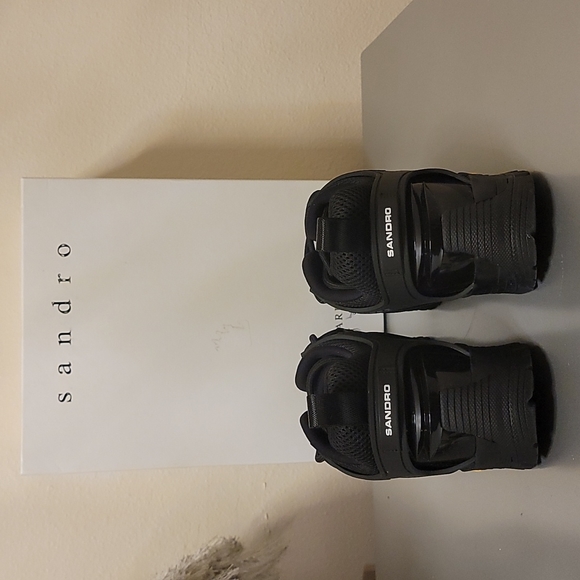 Sandro Leather Athletic Sneakers - Picture 3 of 10